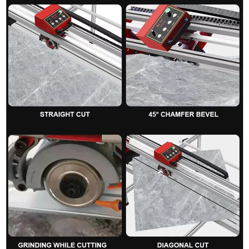 Mesin Pemotong Keramik Kaiertan, Mesin Pemotong Marmer Manual Otomatis, Mesin Pemotong 45 Derajat, 800mm/1200mm, Dapat Disesuaikan