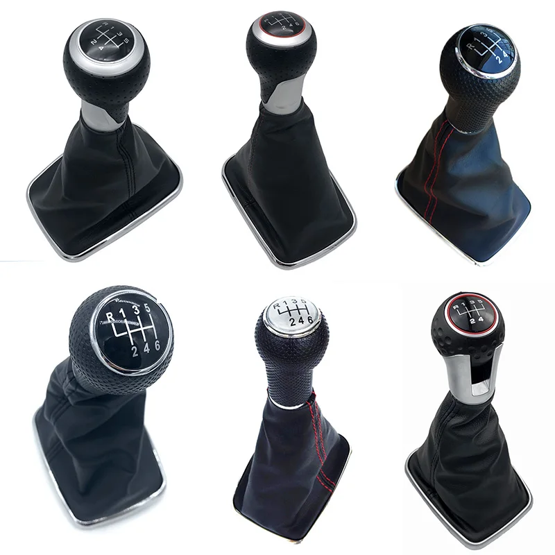 

5/6 Speed 12mm Car Gear Shift Knob Lever Gaitor Boot Dustproof Cover For Volkswagen Golf 4 IV MK4 GTI R32 Bora Jetta 1999-2005