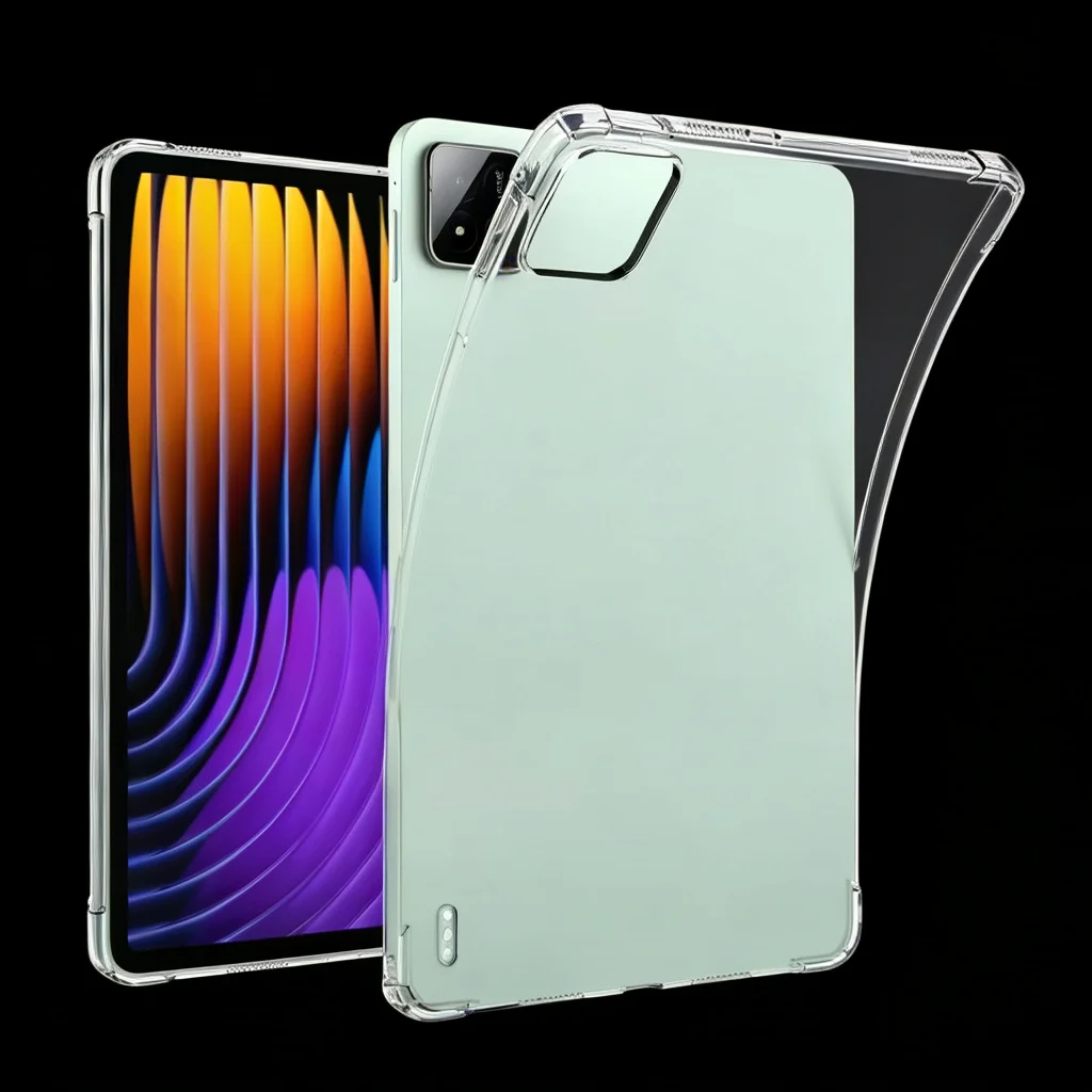 

For XiaoMi Pad 7 11.2 inch Airbags Soft TPU Case Clear Cover for POCO Pad X1 11.2 Transparent Silicon Tablet Cover Mi Pad 7/7pro