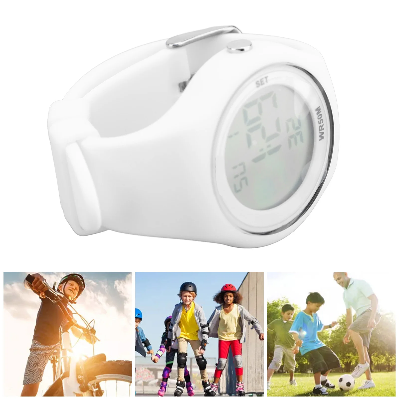 클리어런스 큰 할인 어린이 스포츠 시계 달력 조절 가능 방수 소프트 밴드 5세에서 15세 남아 여아용