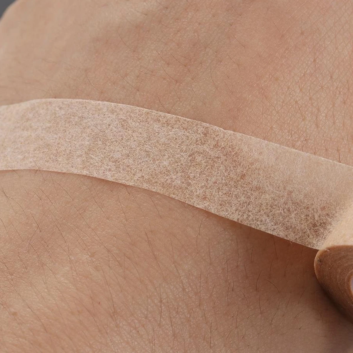 

2pcs Eyelash Grafting Fiber Tape Sticky Brow Isolation Strip Salon Home Use Lash Tool Adhesive Brown Sealing Strip Lashes