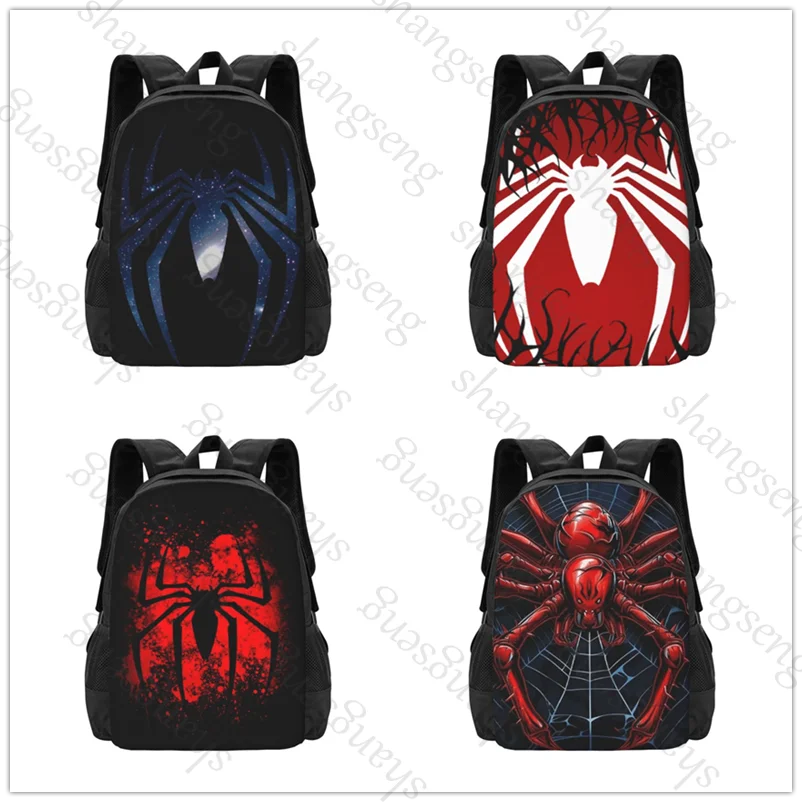 

Рюкзак большой емкости с принтом, школьный рюкзак для мальчиков и девочек-подростков, рюкзак для отдыха и путешествий, рюкзак Red Spider Animal