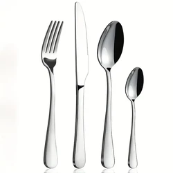 16pcs Stainless Steel Tableware Set Include Knives Forks Spoons Set Exquisite Cutlery Set Utensil Set For Home And Restaurant