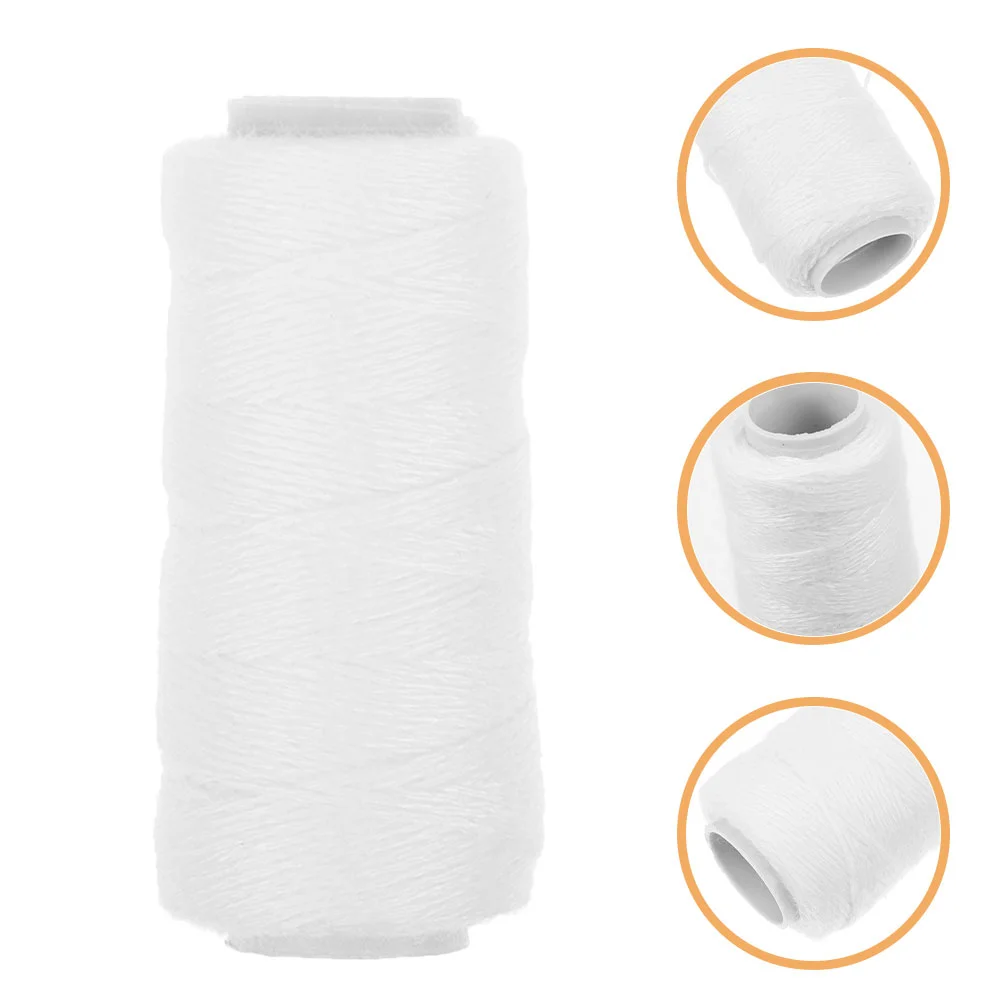 6 Rolls White Cotton for Removal Face Epilator Pluckers Eyebrow Facial Remover Soft Strong Easy Apply Precise for Hair