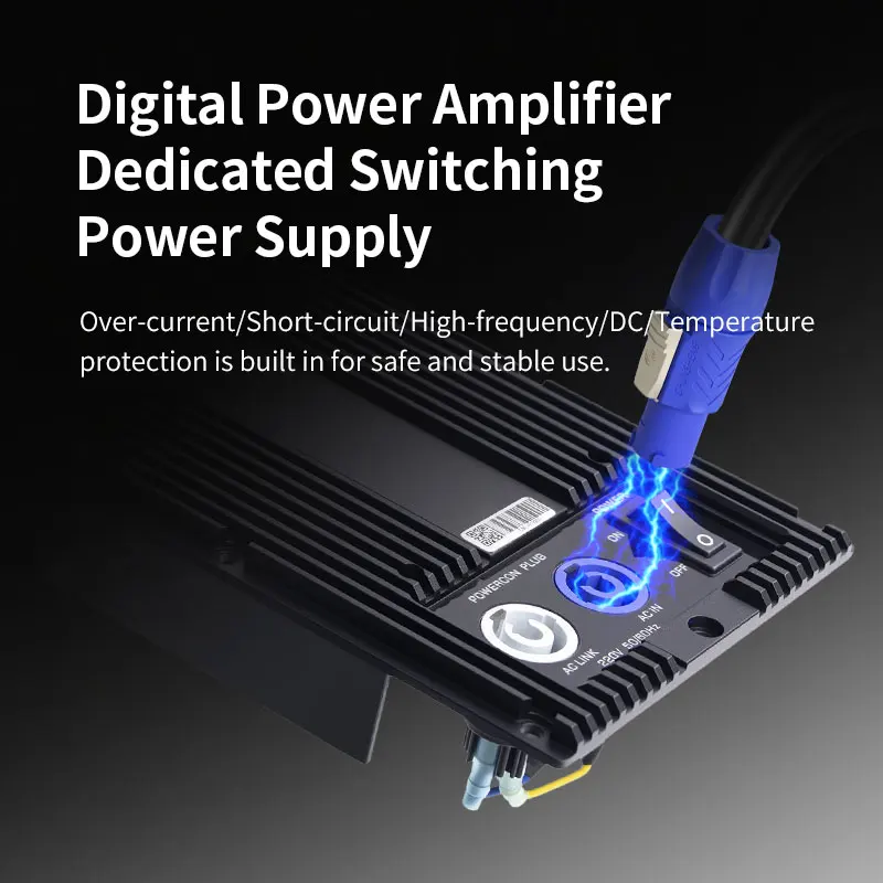 MD 800-Watt DSP 2-Channel Metal Power Amplifier Module Professional Class D Speaker Plate Board Active Subwoofer 1000W Output view 5