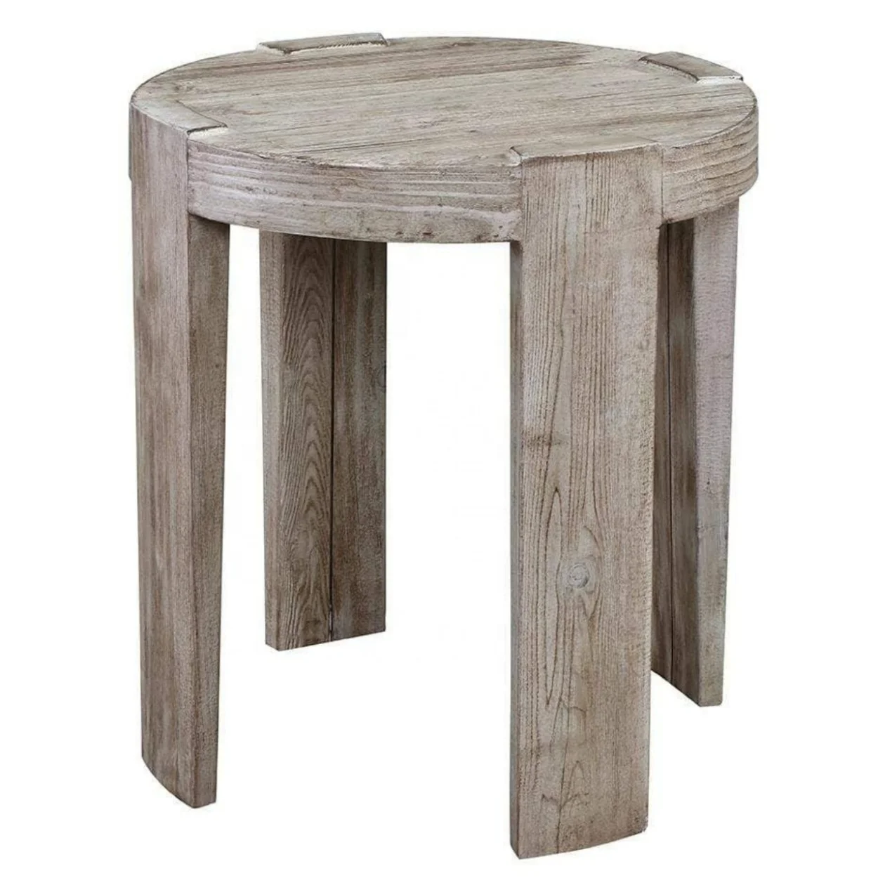# Little Design Natural Home Furniture Wooden Round Sofa Side End Table for Living Room