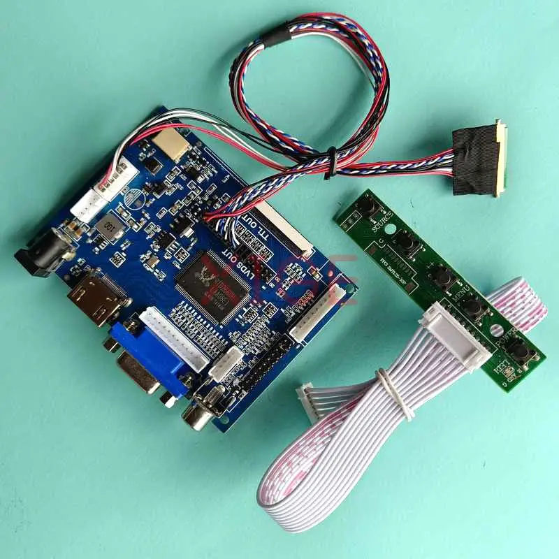 

For B156XW04 V0/V1 B156XW04 V5/V6 Driver Controller Board VGA AV Laptop Screen 1366x768 15.6" HDMI-Compatible 40Pin LVDS Kit DIY