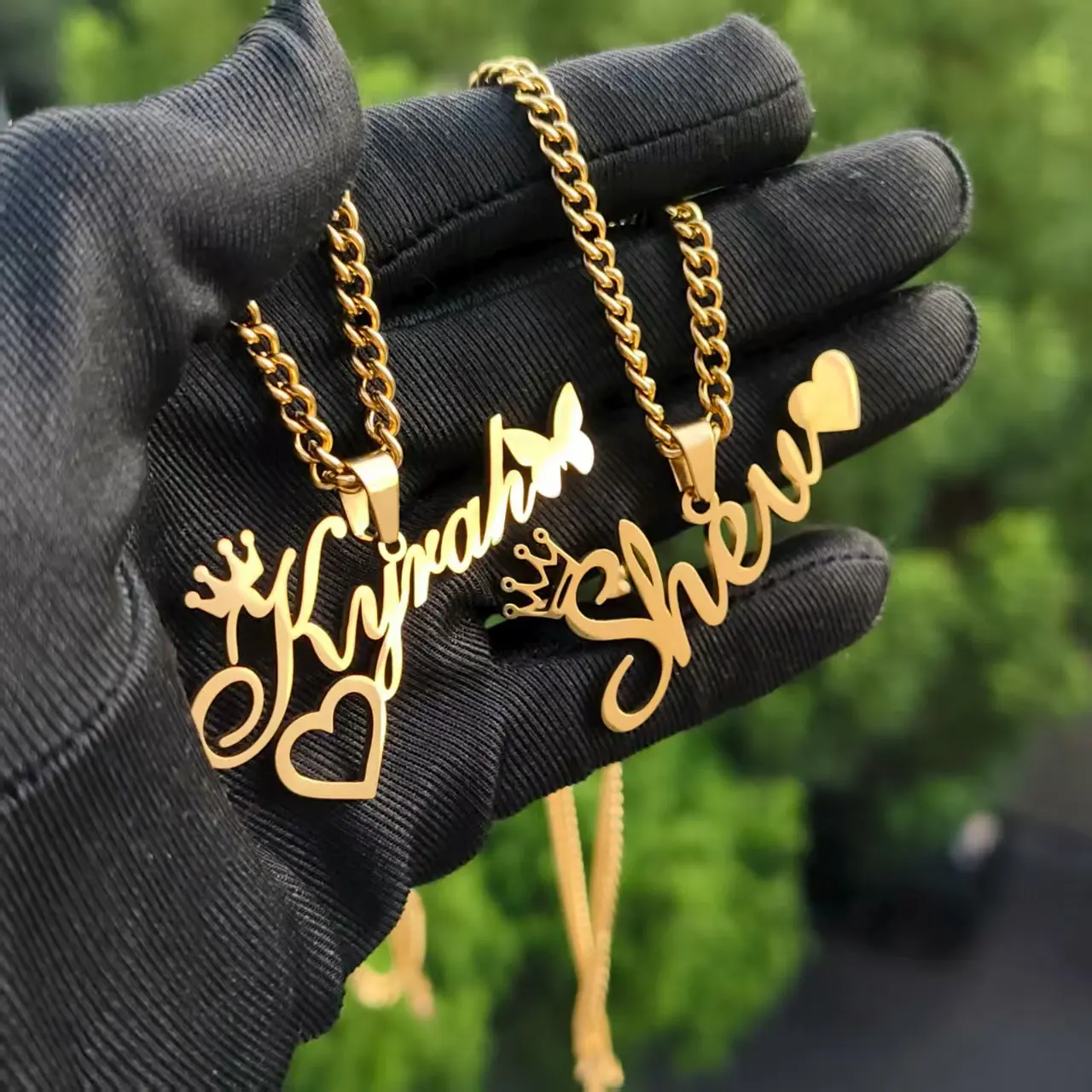 DHQH nuevo collar con nombre personalizado/personalizado colgante de letra personalizada/collar regalo del Día de San Valentín envío no incluido