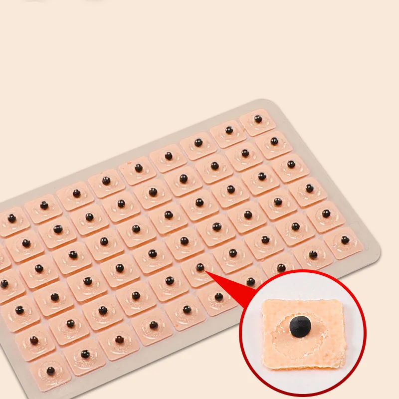 600Pcs Cowherb Seed Ear Stickers Auriculotherapy Acupuncture Massage Therapy Dredge Body Meridians Improve Vision Treat Insomnia