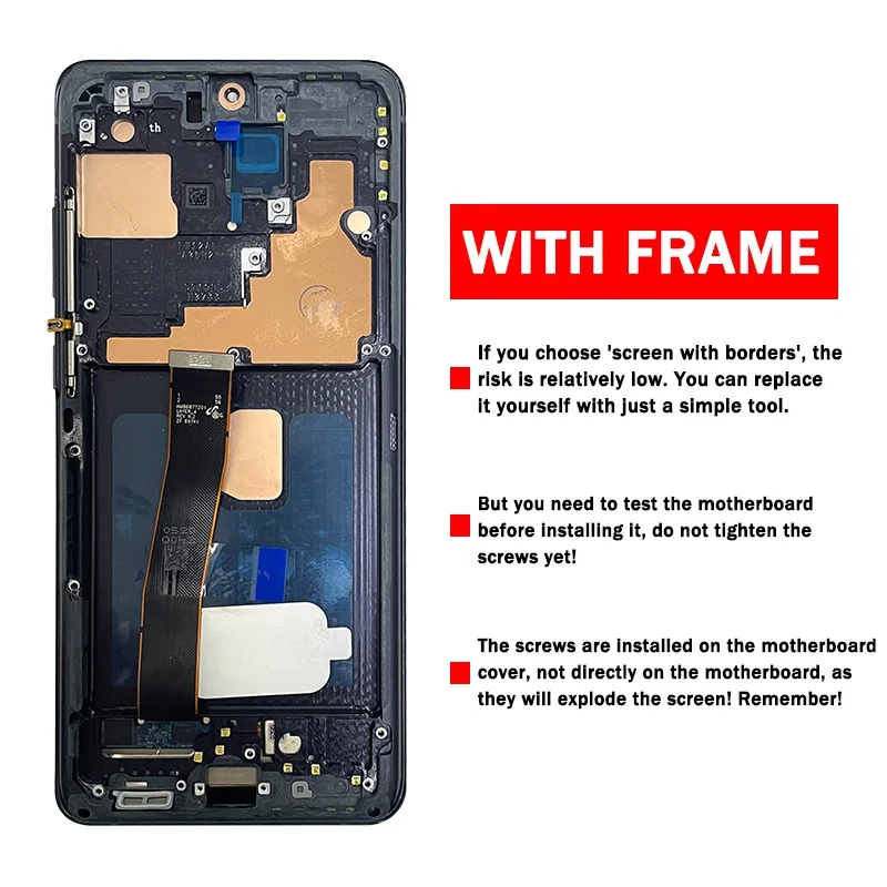 Ensemble écran tactile LCD OLED avec châssis, pour Samsung S20 Ultra S20 Ultra 5G G988B/DS G988U