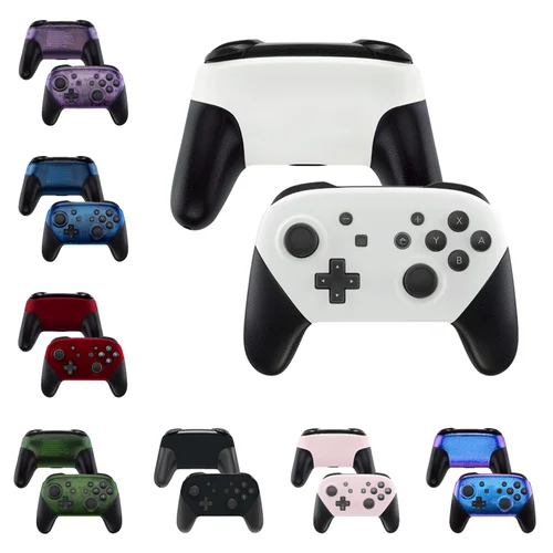 EXtremeRate-placa frontal personalizada y placa trasera, carcasa de repuesto para mando de Nintendo Switch Pro
