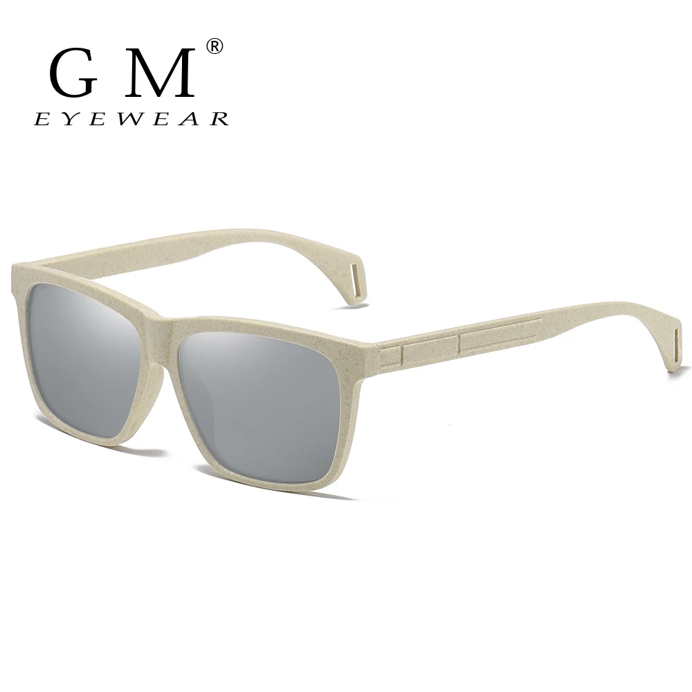 

GM Wooden Sunglasses Polarized straw Material Full Degradation Eco-friendly Glasses 7002