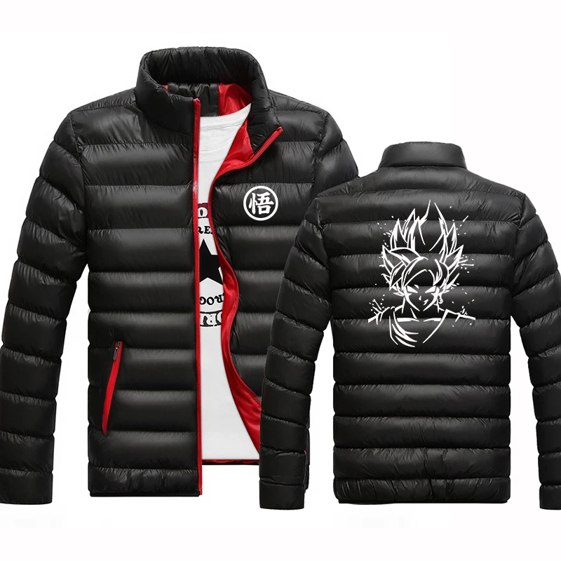 

2026 Dragon Ball GOKU Anime Print Autumn And Winter Men's New Four Color Cotton Fashion Zipper Comfortable Coat
