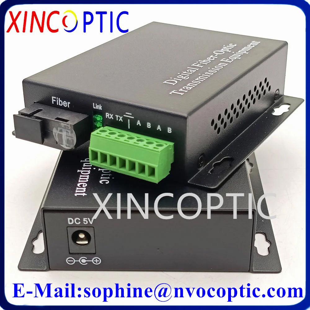 

1Ch RS232/ RS422/RS485 to Fiber Optic Modem Singlemode SC/FC Connector 20km Converter Transmitter and Receiver