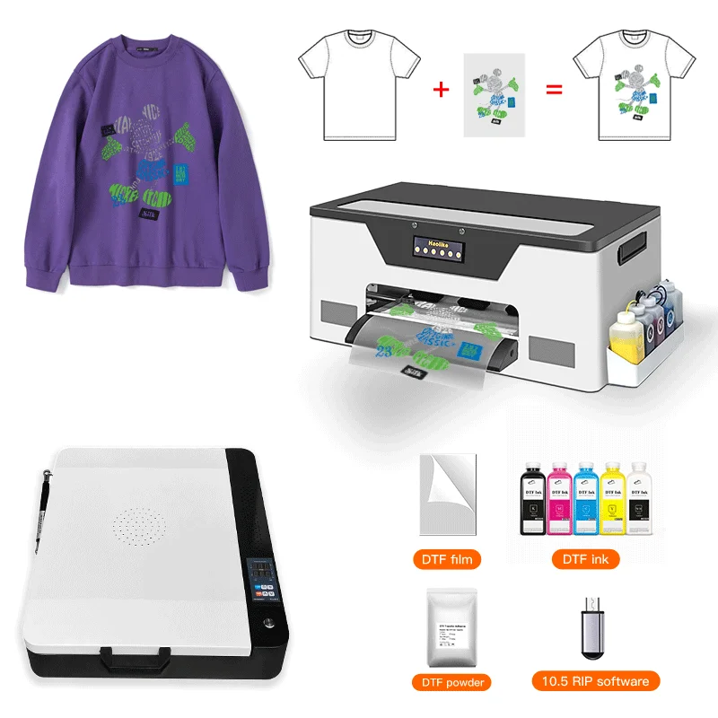 All in one Epson xp600 A3 Impresora Dtf For T-shirt Shop Dtf Printing efficient