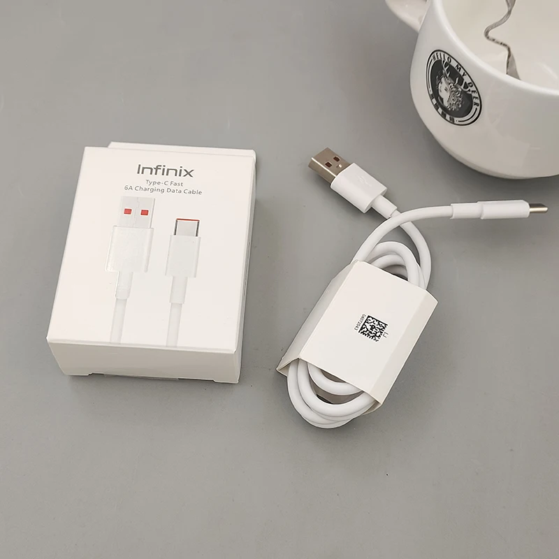 Infinix 45W 67W 100W Super Fast Charge Cable 6A USB Type C Wire Cord For Infinix Hot 60 50 Pro+ Note 50 40 Pro Zero 40 GT 30 Pro
