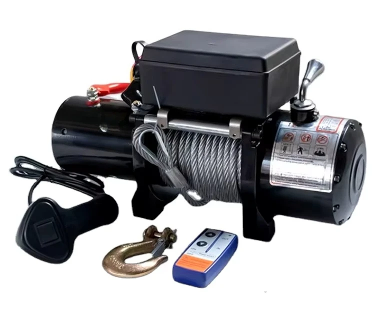 Cable Pulling Winch 5000Lbs With Remote Control DC 12V 24V Electric Mini