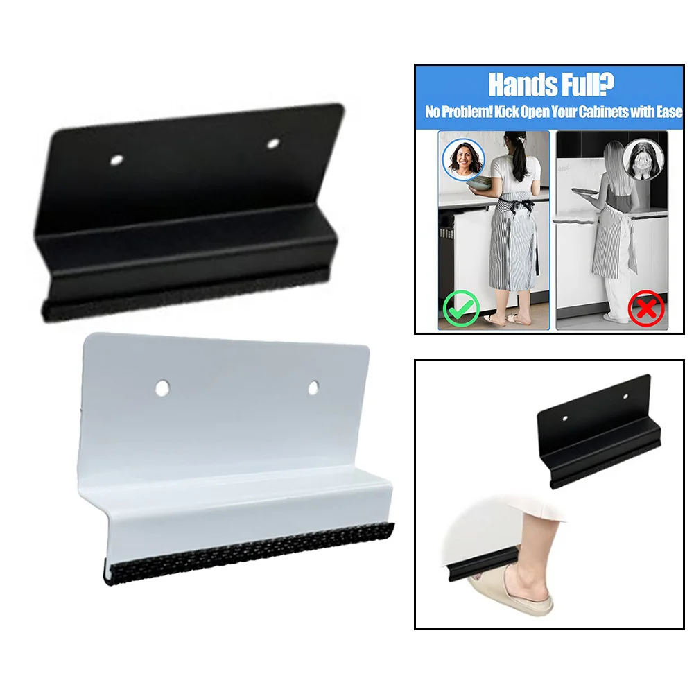 Cabinet Foot Handle Cabinet Pull Hands Opener Trash Can Drawer Cabinet Foot Handle Door Handles Touch-free Foot Handle