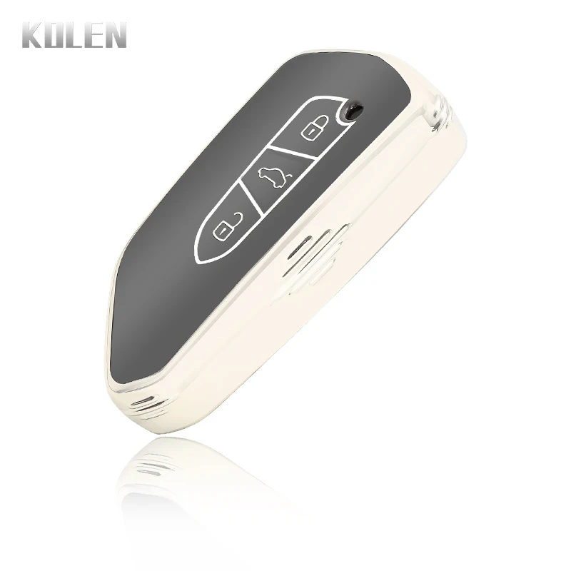 حافظة مفاتيح ذكية للسيارة من البولي يورثان الحراري الناعم ، غطاء لفولكس فاجن فولكس فاجن جولف 8 ، MK8 ، ID.3 ، ID.4 ، كوبرا ، سكودا أوكتافيا A8 ، مقعد ليون MK4 ، فورمنتور تاكو #4