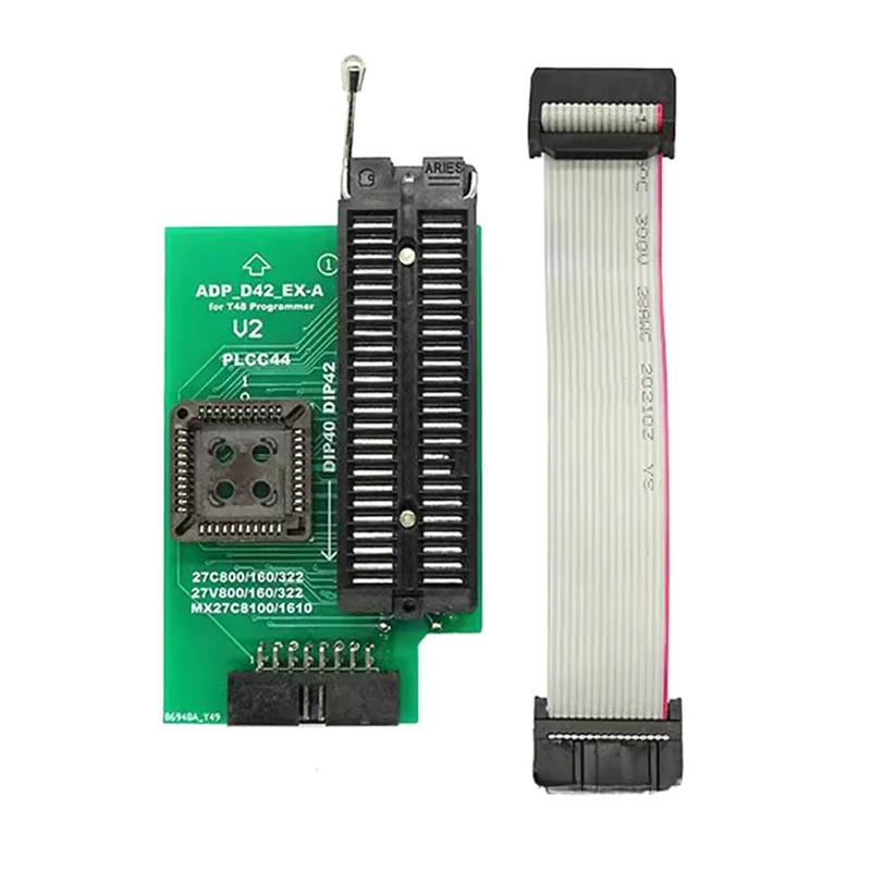 

Adapter ZIF Socket Included For Xgecu ADP_D42_EX-A For PLCC44 DIP42 27Cxxx 27Vxxx EEPROM Support T48(TL866-3G) Programmer