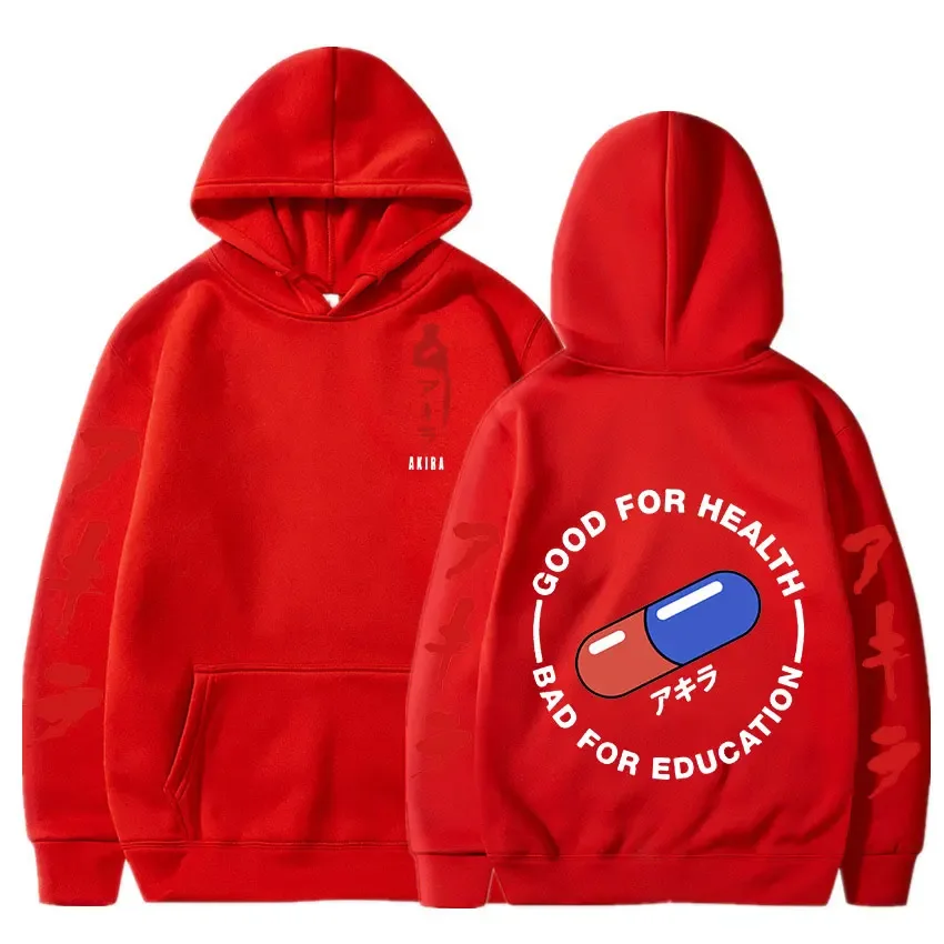 Hoodies Japanese Anime Akira Print Sweatshirts Men Women Unisex Fashion Sweatshirt Oversized Hoodie long Sleeves Pullover Coat view 4