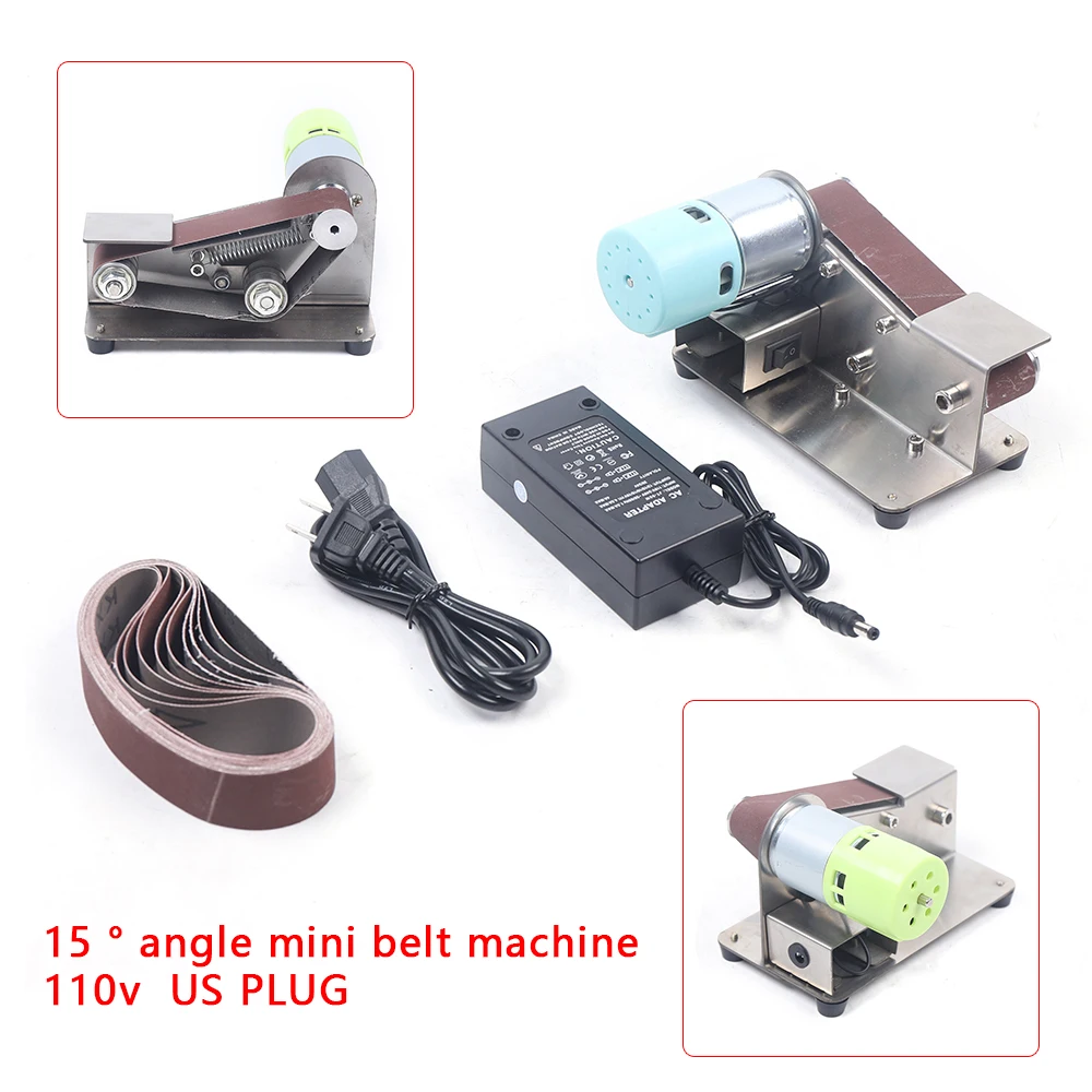 Ponceuse à bande électrique, Mini ponceuse à bande, Machine à polir, affûteuse de bande de ponçage, 330x30mm