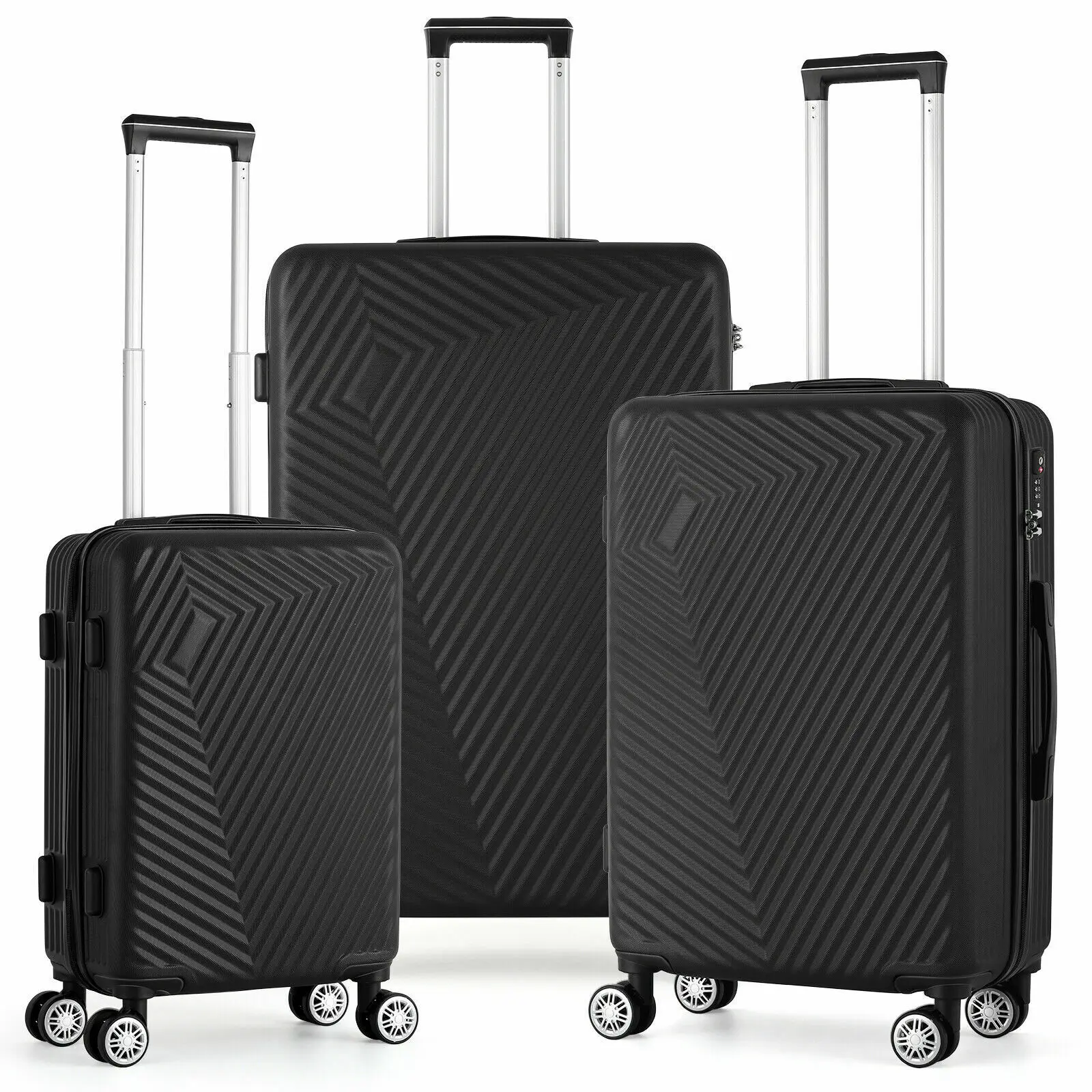 Ensemble de bagages à coque rigide, roue universelle, valise trempée, convient au transport et à la vérification, 20, 360, amaran, 24/28