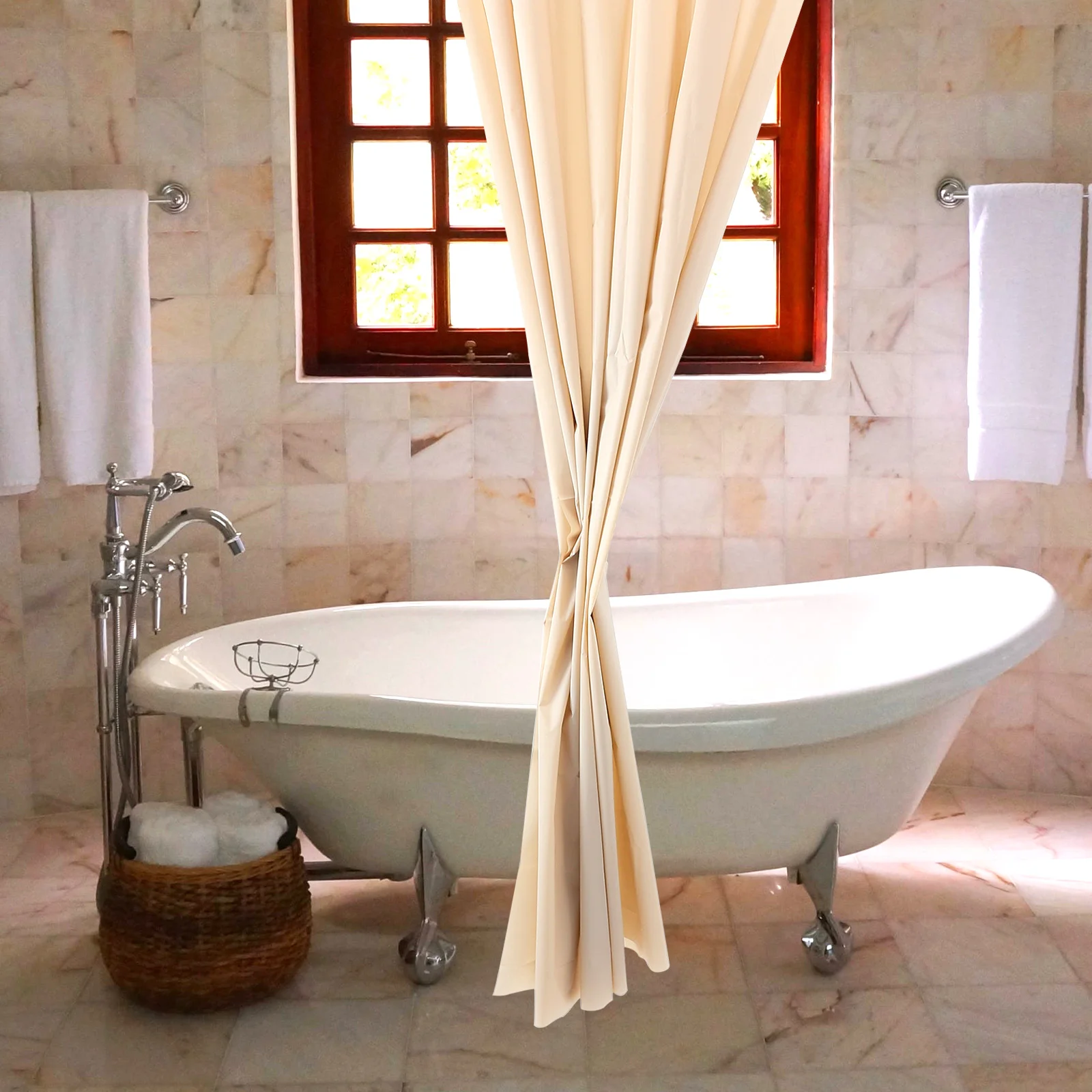 

180x180CM Waterproof Solid Color PEVA Extra Large Curtains Shower Curtain Bathroom Decor Large Bathroom