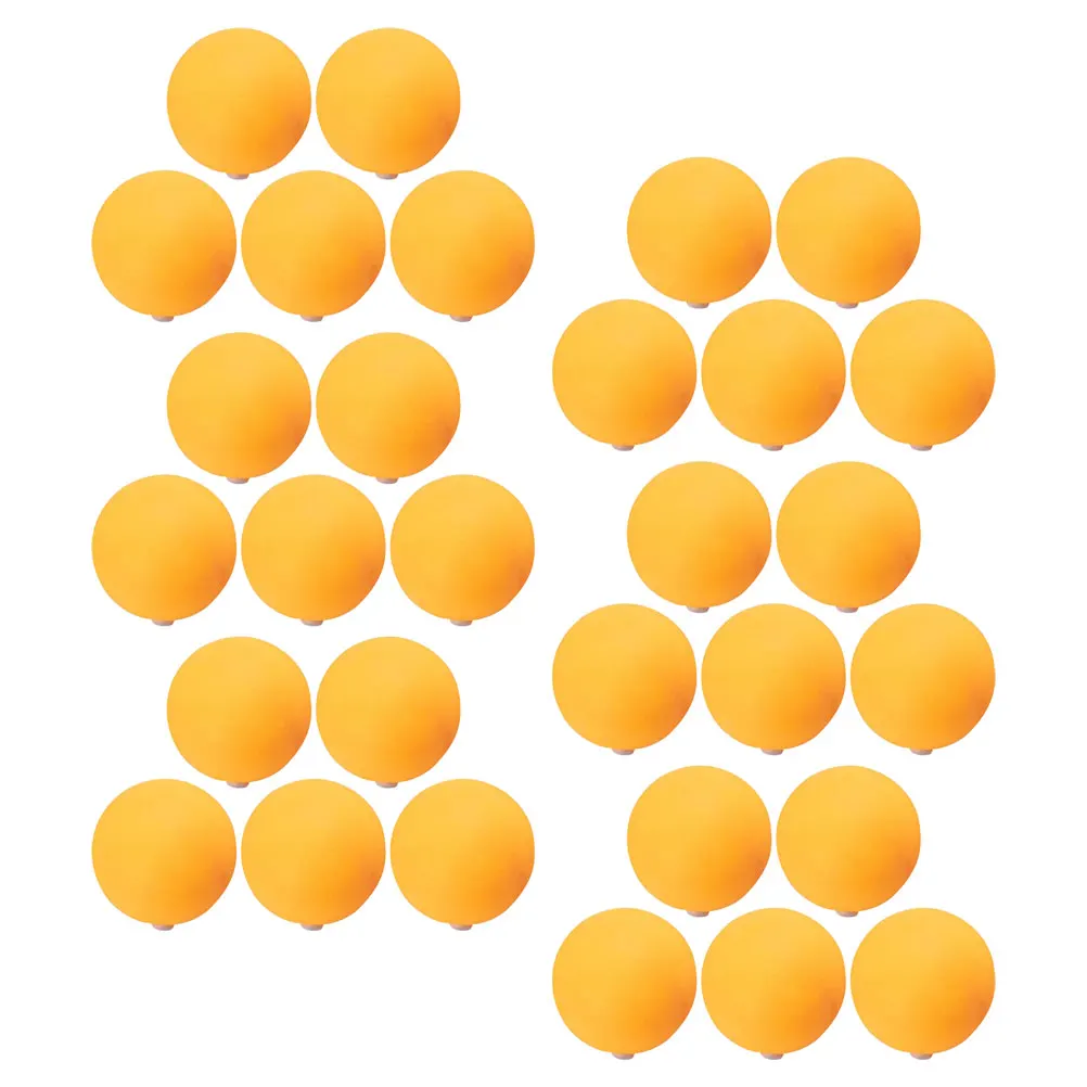 

30pcs Tennis Trainer Balls 27mm ABS Plastic Silicone Punched Pong Balls With Holes Plug for Training Competitions Portable