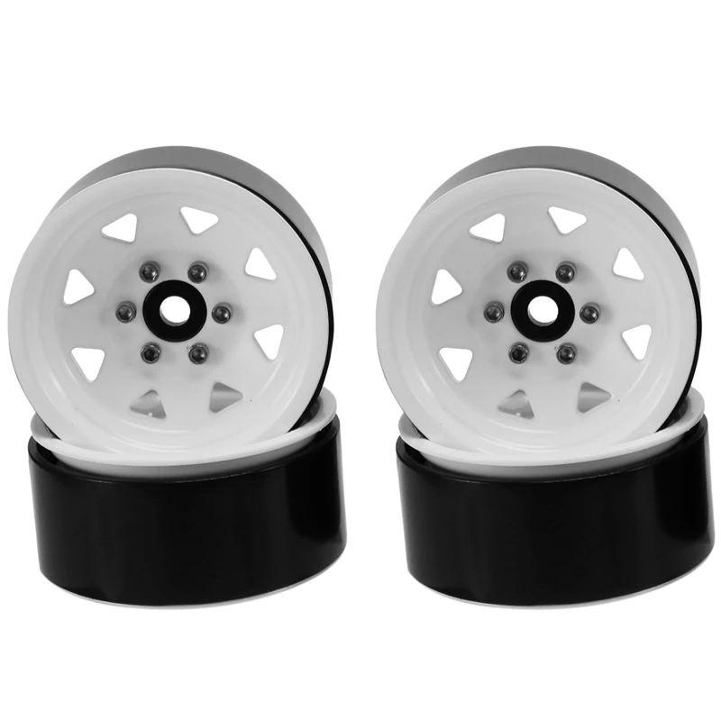 

4PCS Metal Beadlock 1.9 Wheel Rim Wheel Hub Triangular Hole For 1/10 RC Crawler Car Traxxas TRX4 D90 Axial SCX10