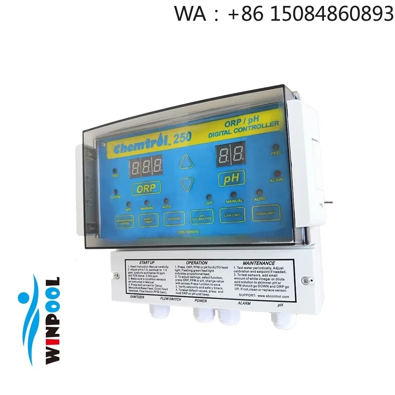 Wireless Remote Multi-item Tester portable design, convenient field check for Swimming Pool Spa Aquaculture Water