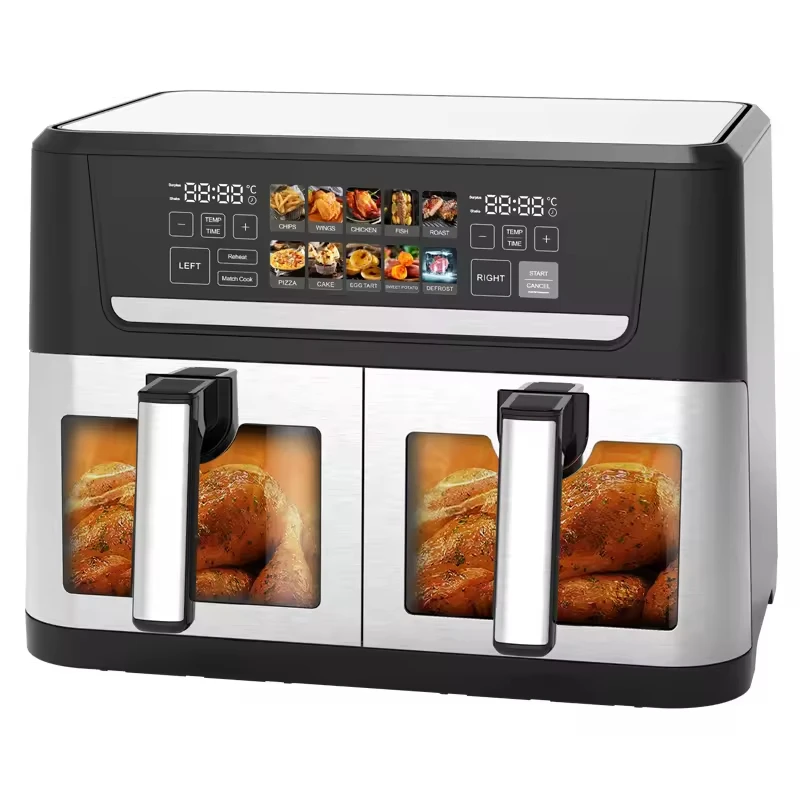 

2026 New Model Multi-functional12L Smart Digital Control Air Fryer Large Capacity With Basket Divider 6L+6L Dual Basket Multi-fu