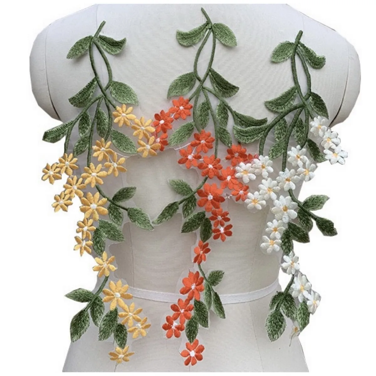 

20 шт. (10 пар) цветочные аппликации для вышивки, тканевые украшения для одежды «сделай сам», шапки, нашивки для шитья, аксессуары для волос