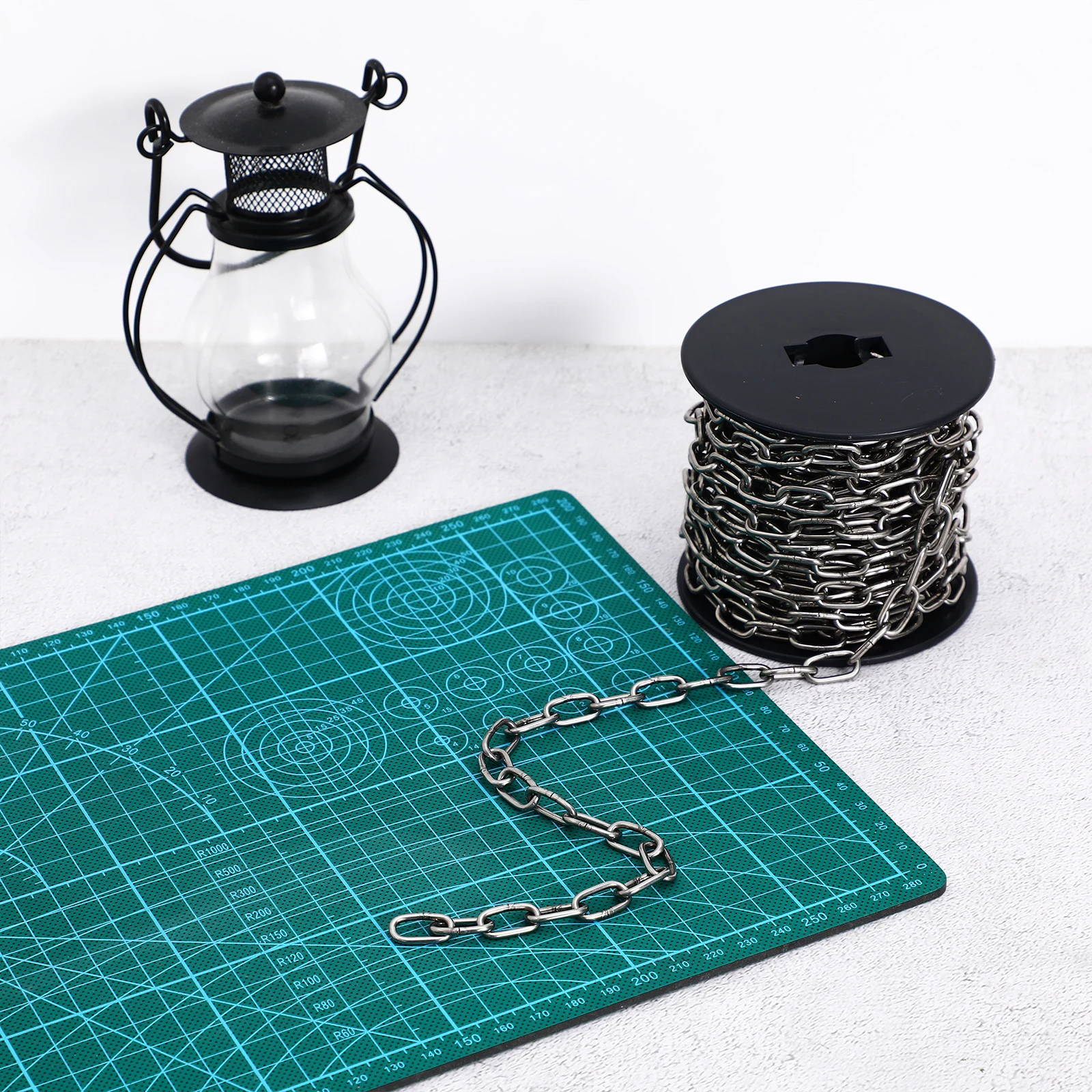 

Stainless Steel Chain 2mm Long Link Smooth Metal Chains for Hanging Lights Fans Decorative Items Home Camping High Strength