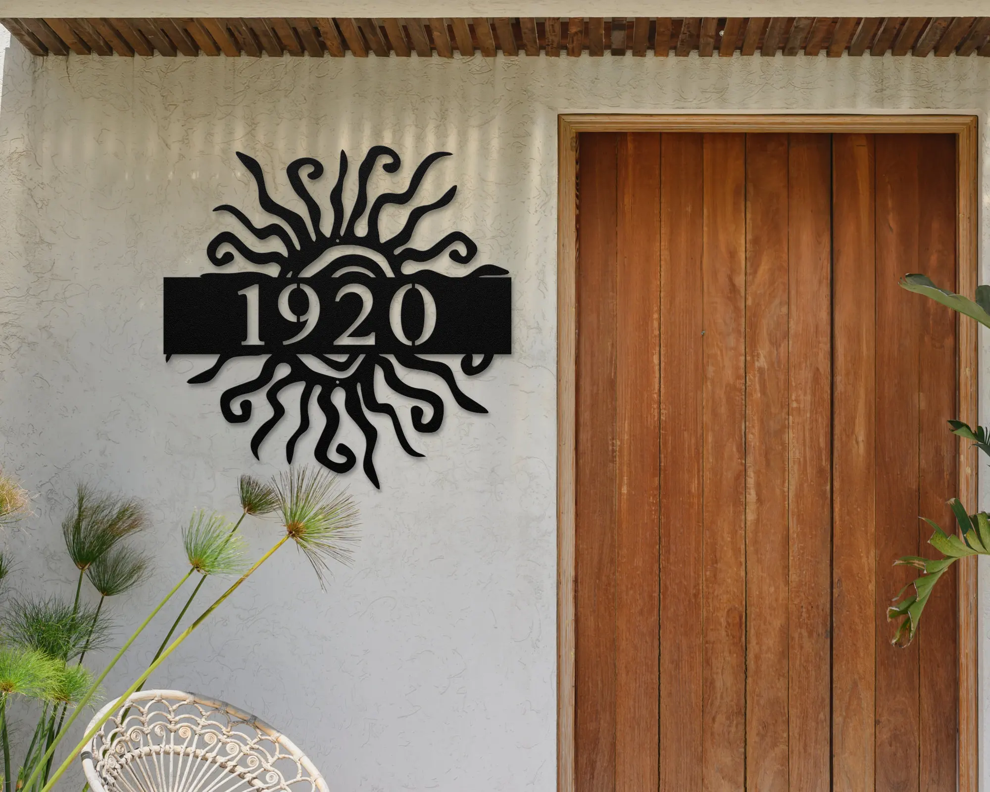 

Custom Metal Sun Name Sign Spiral Sun Wall Art Tribal Outdoor Sun Wall Decor Whimsical Sun Sculpture Outdoor Decor