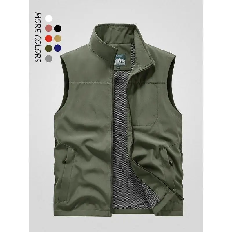 

Photography Fishing Vest Cross-Border Thermal Inner Wear Regular Fit City Walk Male Vest No Brand Registered Trademark