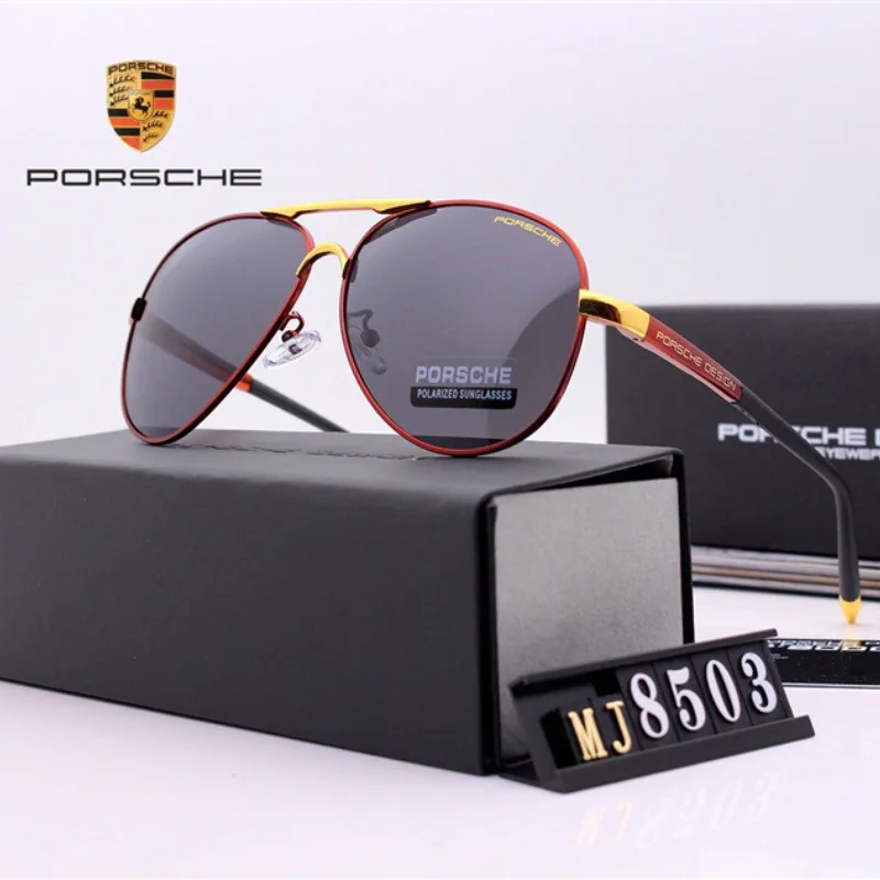 High end Luxury Men Car Driving Goggles Polarized Sunglasses Anti Glare for Porsche Boxster Cayman Cayenne 911 Macan Panamera