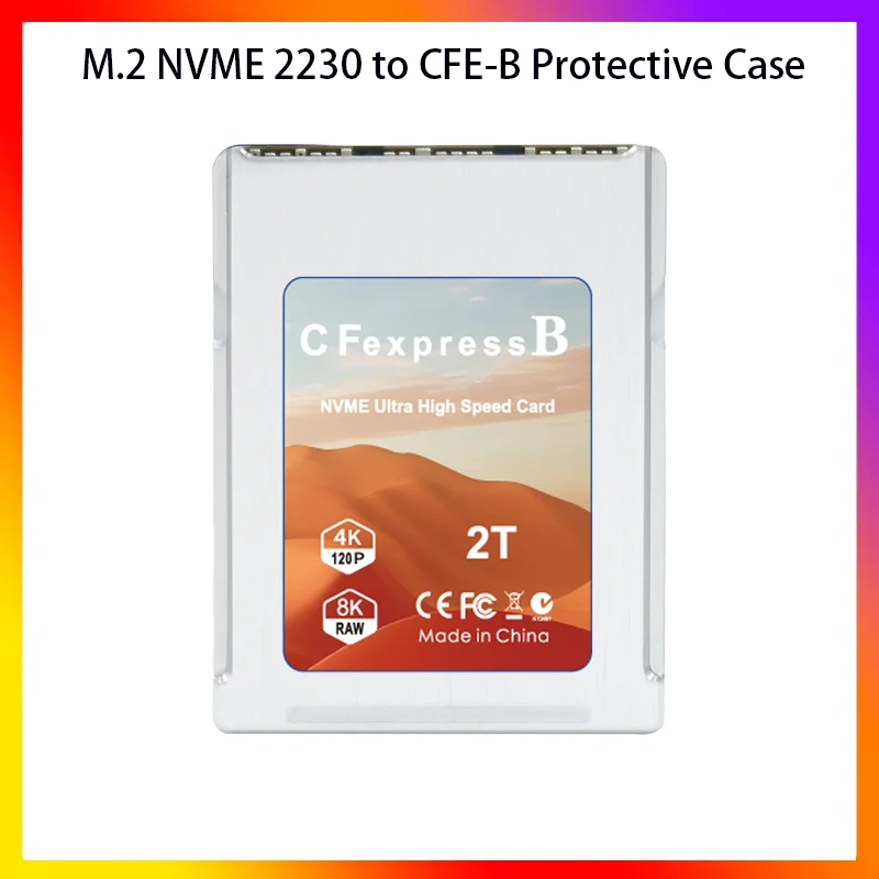 

1pc M.2 NVME 2230 to CFE-B Protective Case For DIY-making CFexpress TYPE-B Memory Cards Case Kit For All-round Heat Dissipation