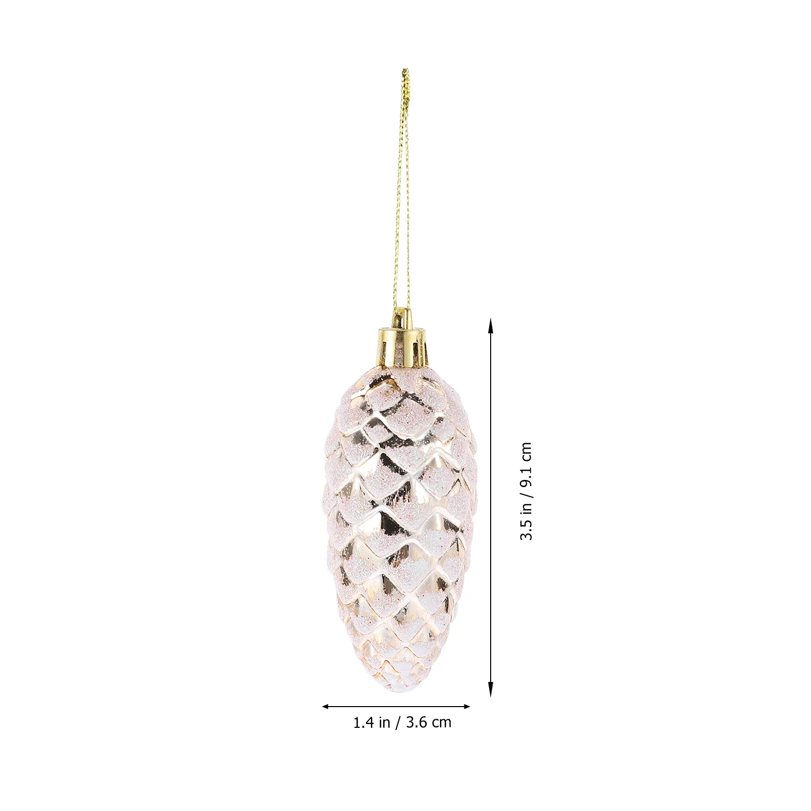 

10Pcs Pine Cones Christmas Hanging Decorations Xmas Tree Ornaments Party Pendant Charms Indoor Outdoor Holiday Decor