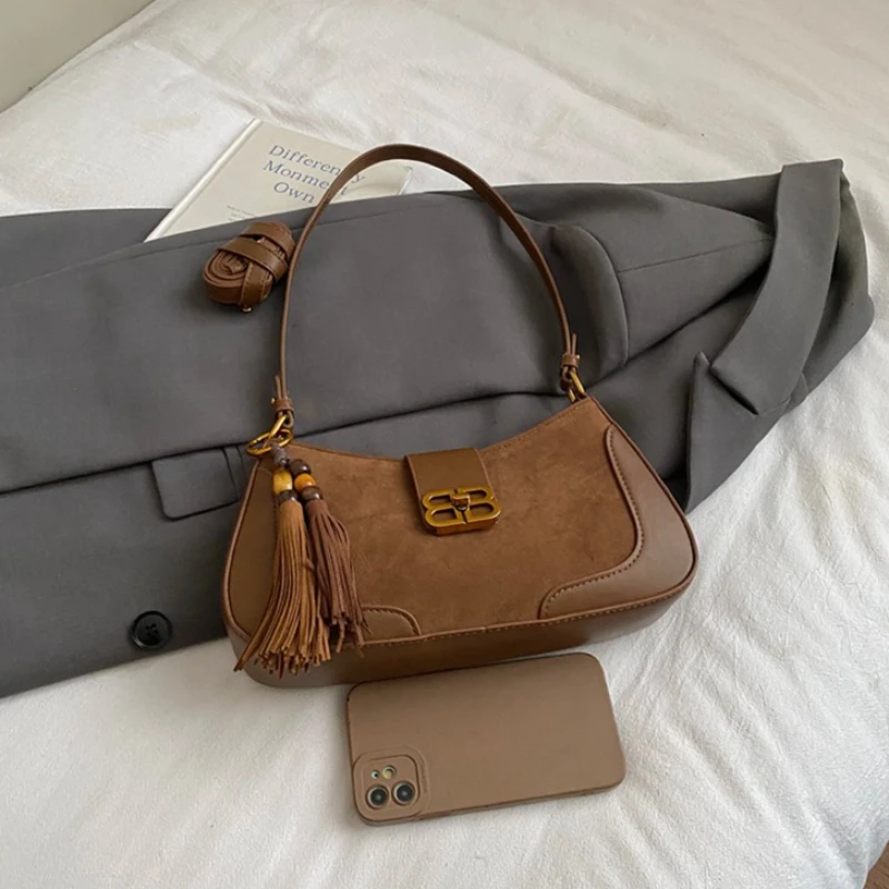 

Premium Leather Crossbody Bag For Ladies, Fashionable Shoulder Messenger Purse Designer Tote Handbag Women Chic