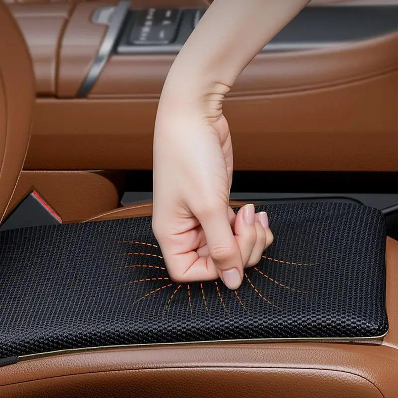 وسادة مقعد جل وسائد جل تبريد لتخفيف الضغط ودعم مسامي مريح وغير قابل للانزلاق وسادة طويلة للجلوس في السيارة