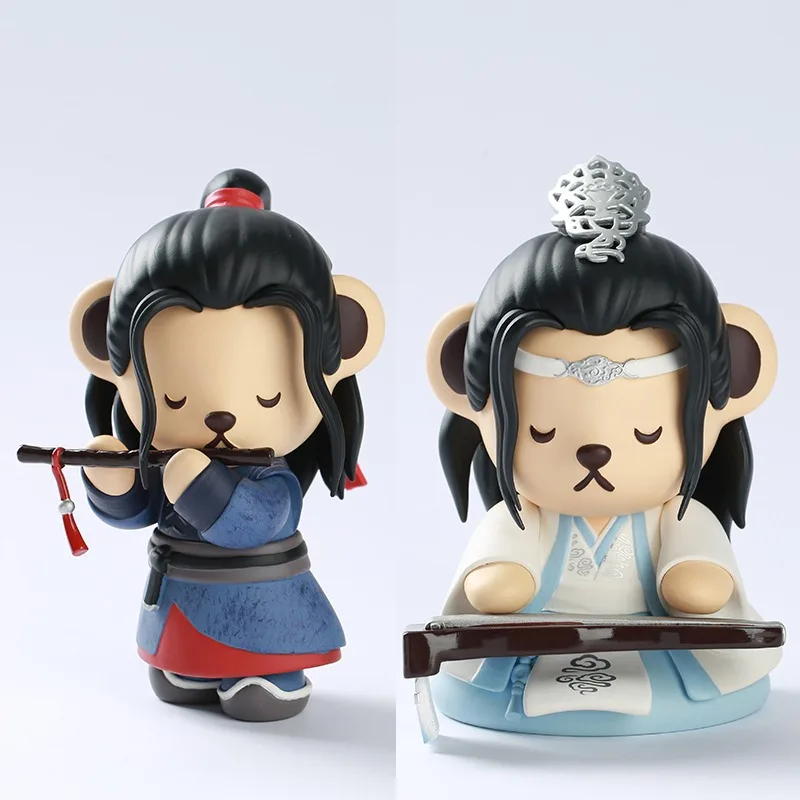 Chen Qing Series Q Version Blue Forget Machine Wei Wuxian Action Figures Collectible Model Tabletop Decoration Surprise Gifts