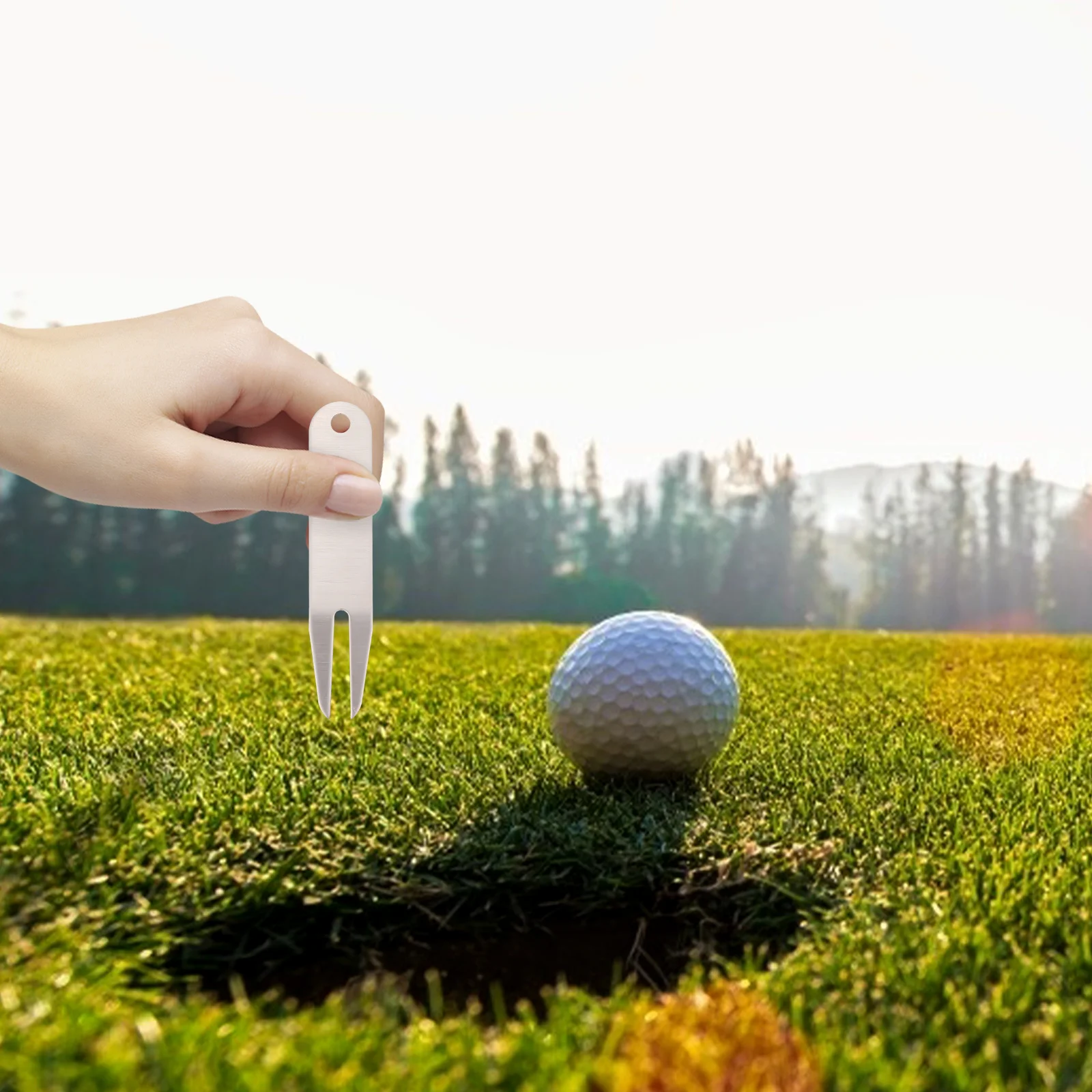 

3Pcs Durable Golfing Divot Forks Stainless Steel Lawn Repair Tools Golf Ball Marker Accessories Golfing Divot Tools