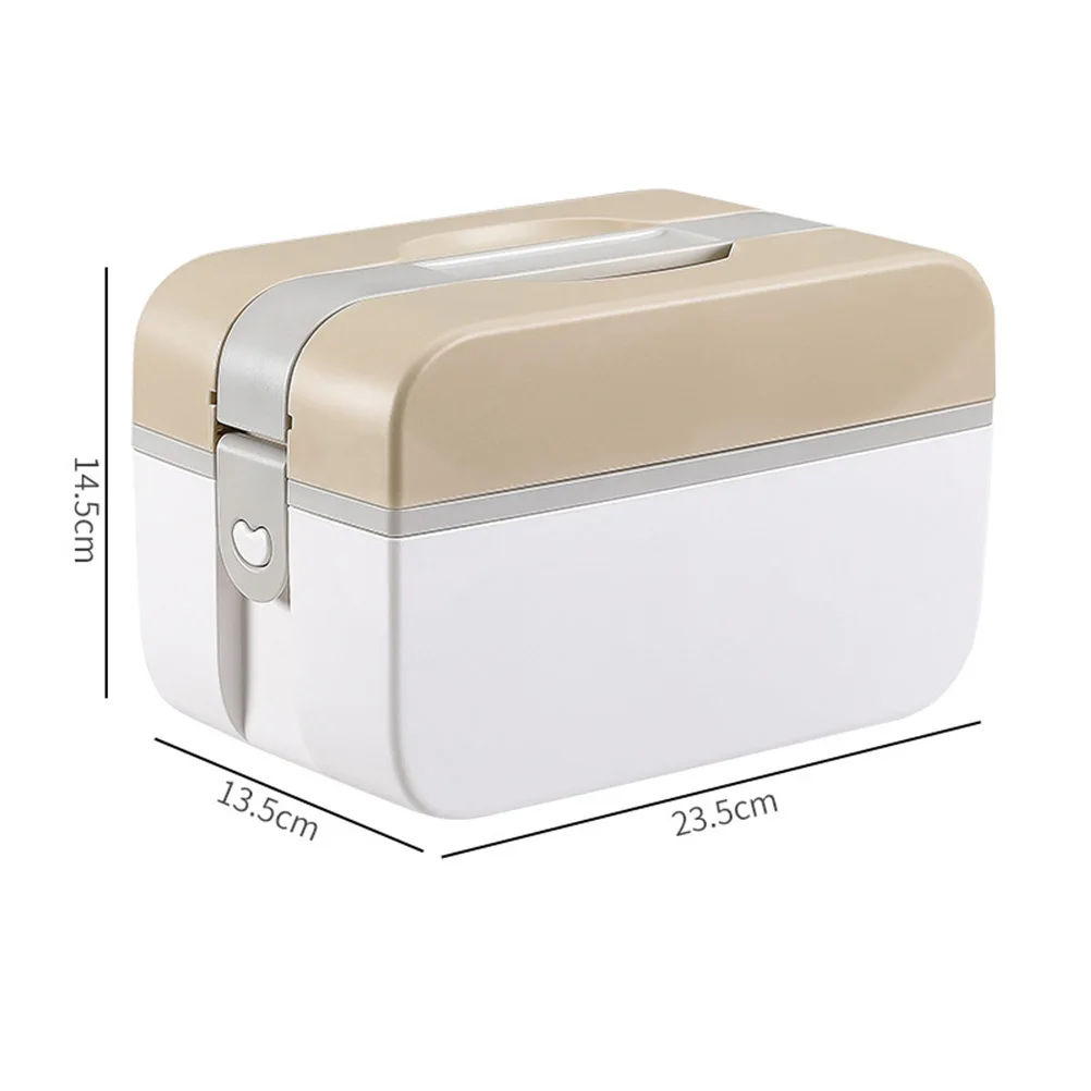 

Large Capacity Medical Box Sturdy Plastic Emergency Case Portable Medicine Storage Container Household Office Travel