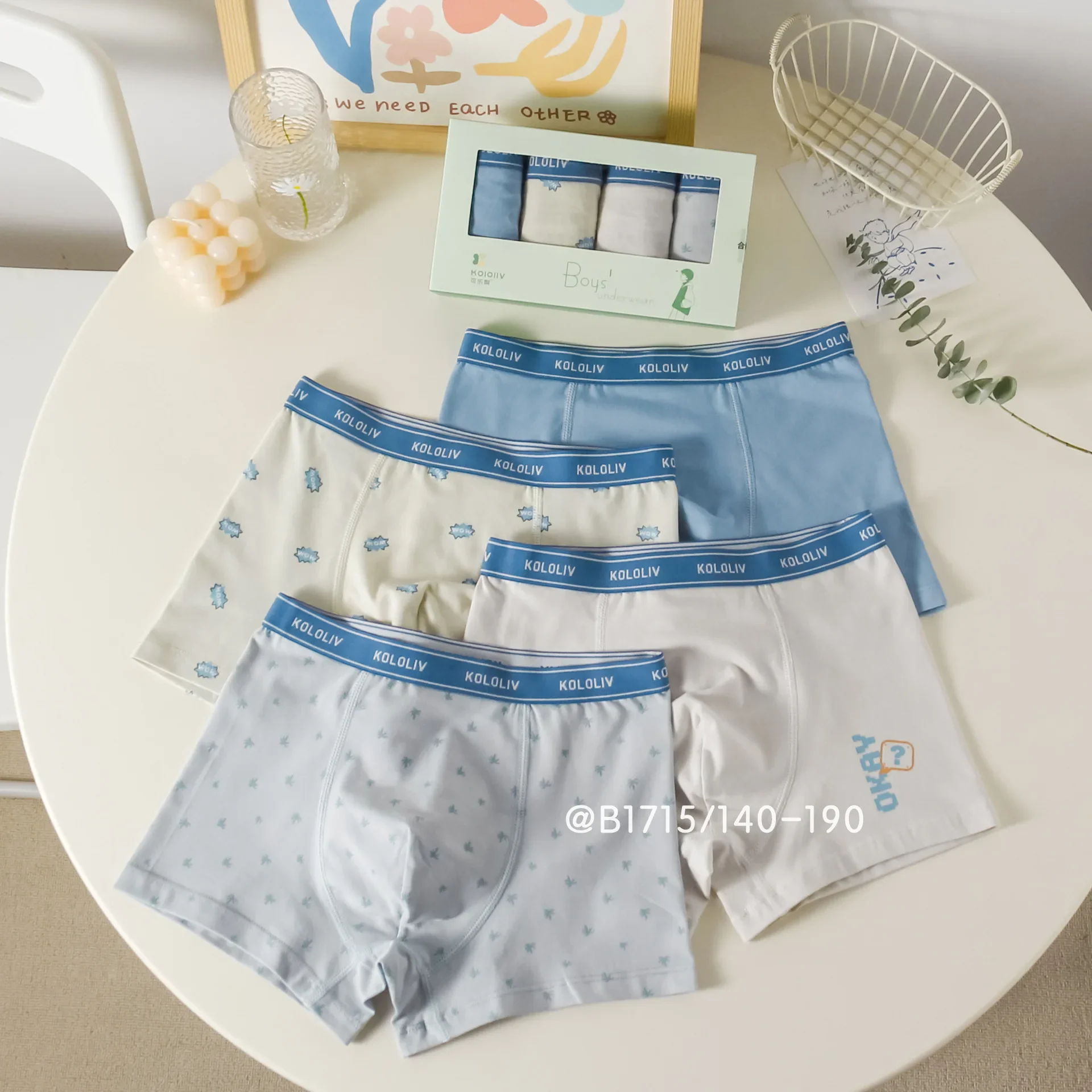 

Kids solid cotton children underwear 7-18year 4pcs/lot fashion students adolescent new high quality boys boxer shorts panties