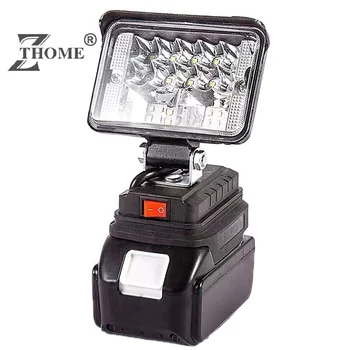 Lampe de travail LED portable pour Makita, batterie Eddie ion, lampe de poche d'urgence, lampe de camping, 18V, 3/4 pouces