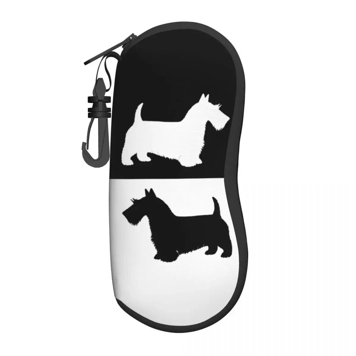 Scottish Terrier Eyeglass Glasses Case Women Men Soft Scottie Dog Sunglasses Protective Box