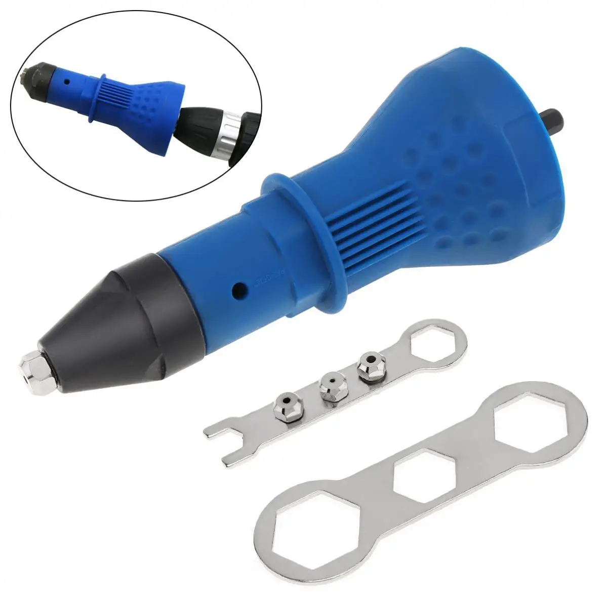 Electric Riveter Guns Adapter Rivets Power Drill Tools Cordless Riveting Drill Nut Tool Power Riveting Drill Adapter M3 M4 M5 M6