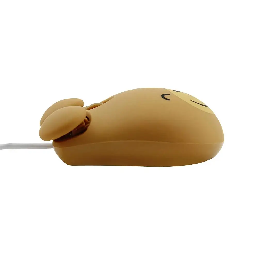 Optical Wired Computer Mouse Cute Cartoon Anime Animal Shape Mice Small Mini Portable PC Office Mause For Laptop Kid Girl Gift