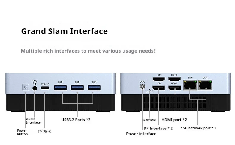 13th generation Core i5-1340P Mini Host Pc Ddr5 Wifi Office Small Host Stock Trading Multi screen Computer